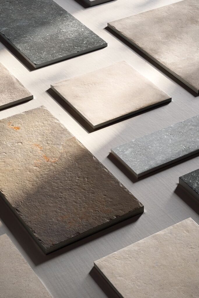 Recycled stone countertop used in a modern Indian kitchen – eco-friendly interior material 2026